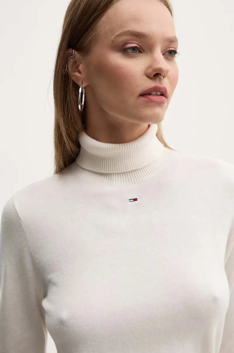 maglione donna colore beige DW0DW19686 miniatura 4