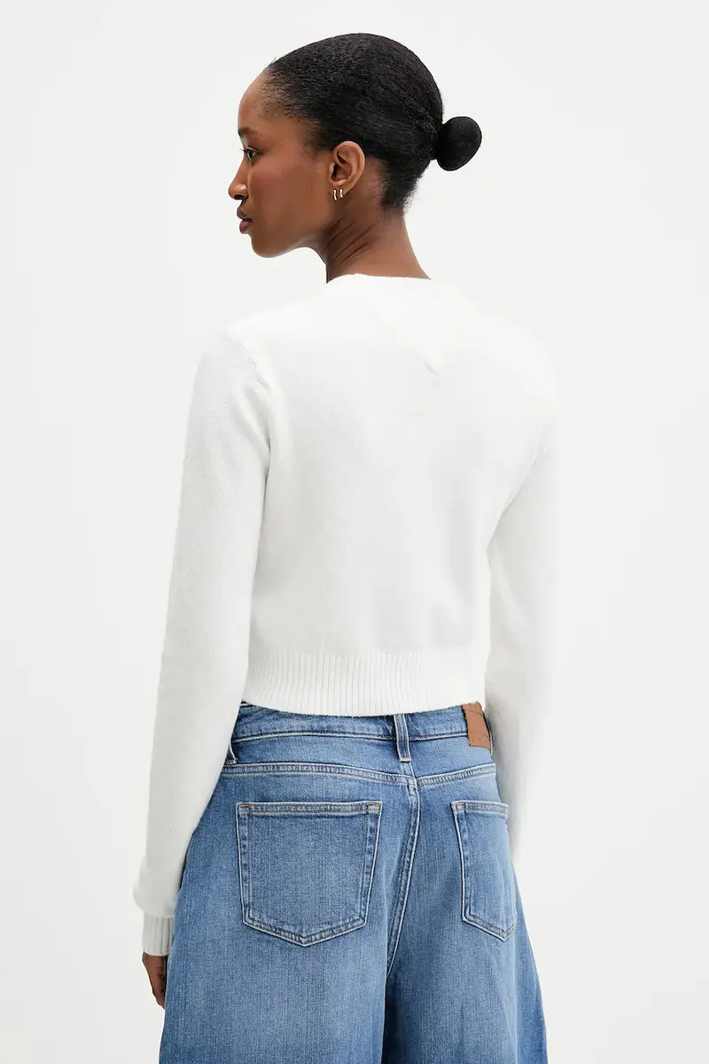 maglione donna colore beige DW0DW21690 miniatura 3