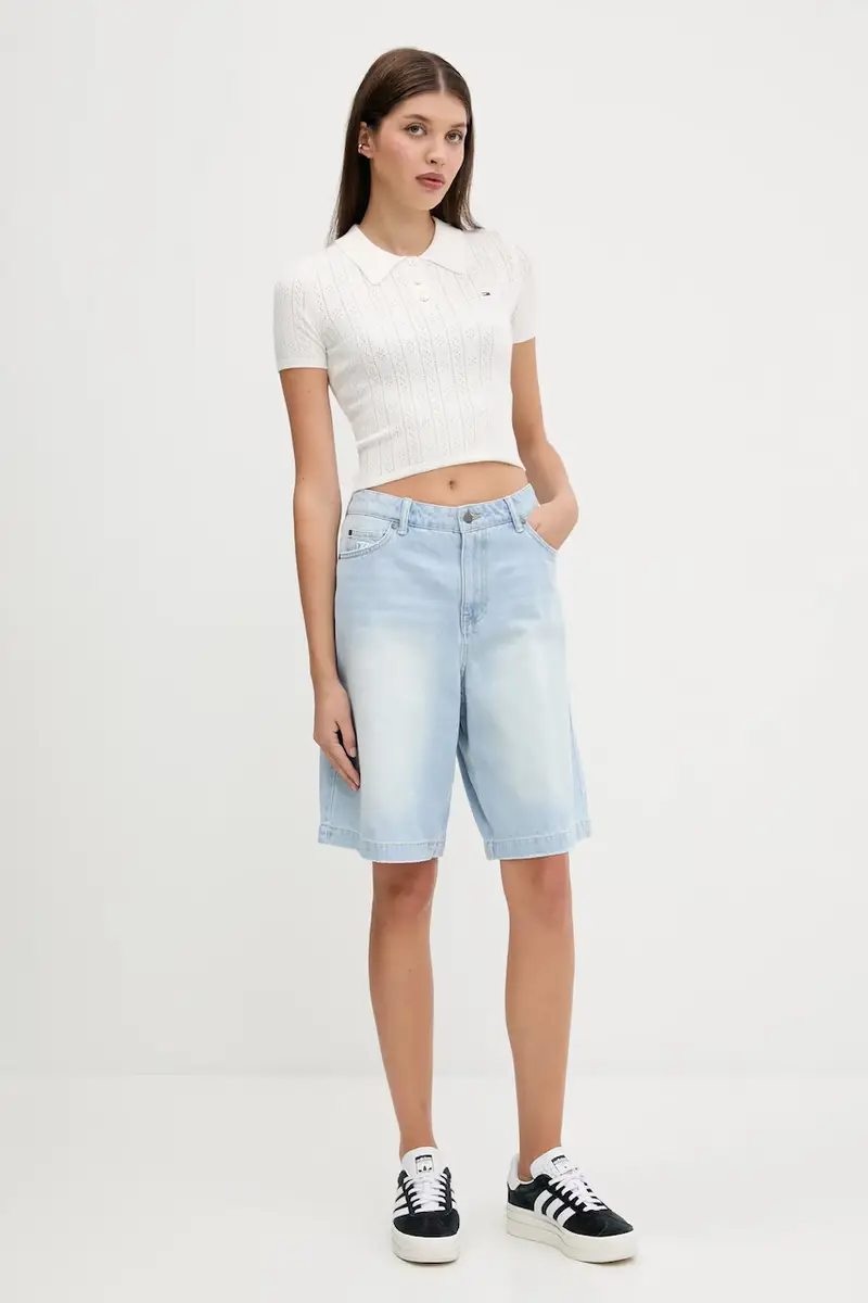 maglione donna colore bianco DW0DW20965 miniatura 2