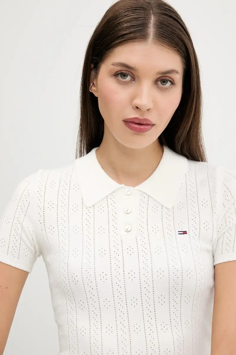 maglione donna colore bianco DW0DW20965 miniatura 4