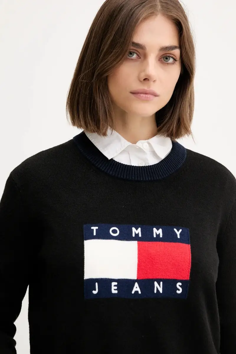 maglione donna colore nero DW0DW20970 miniatura 4