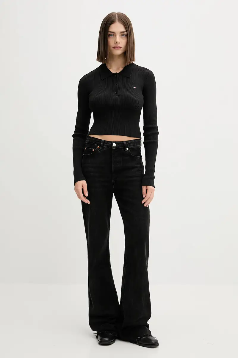 maglione donna colore nero DW0DW21829 miniatura 2