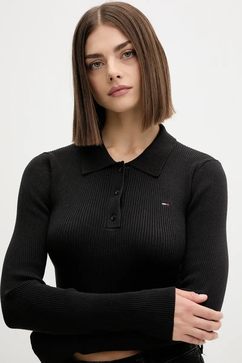 maglione donna colore nero DW0DW21829 miniatura 4