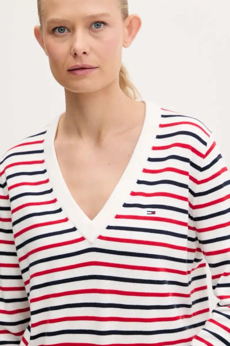 maglione in cotone colore bianco DW0DW19888 miniatura 4