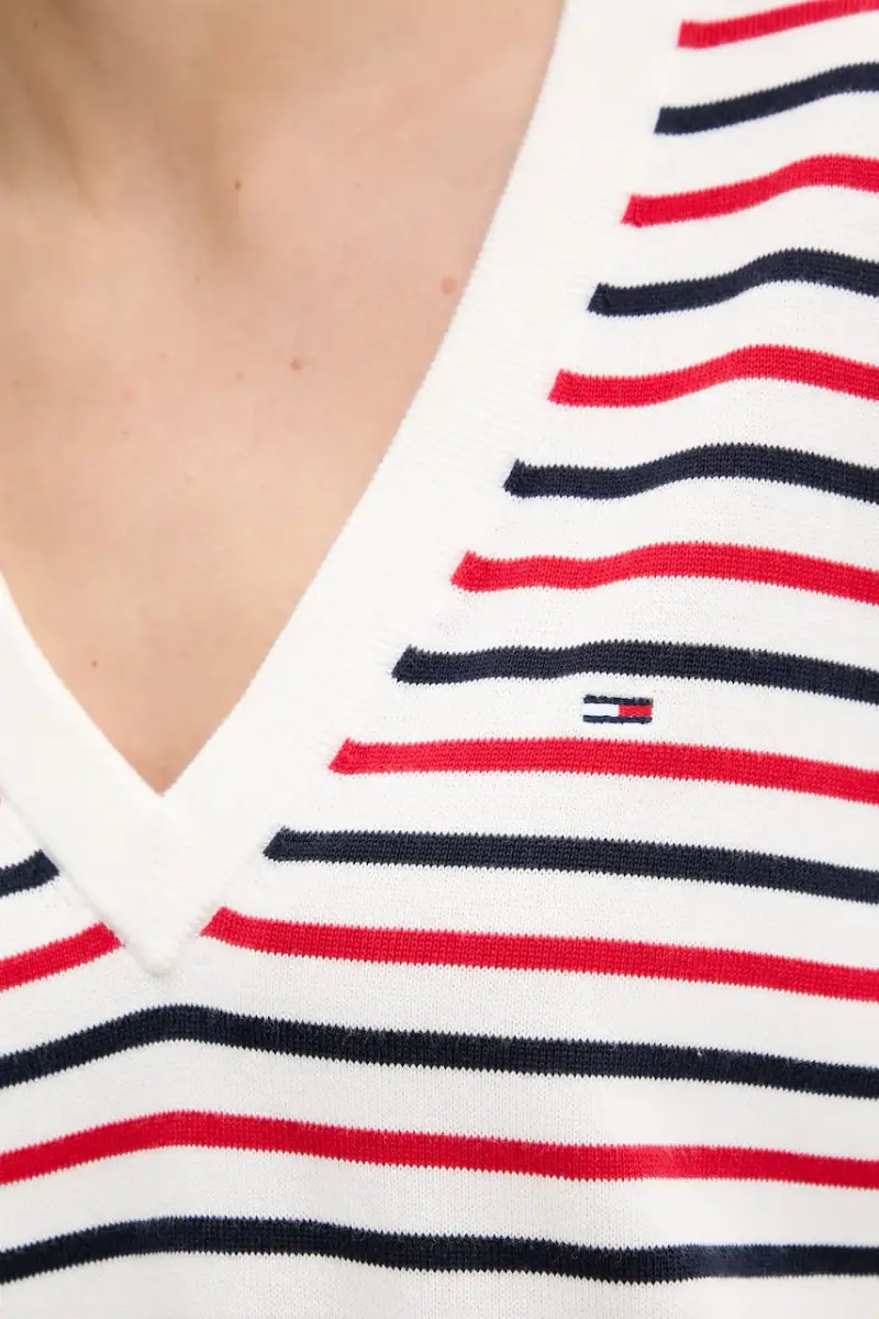 maglione in cotone colore bianco DW0DW19888 miniatura 5