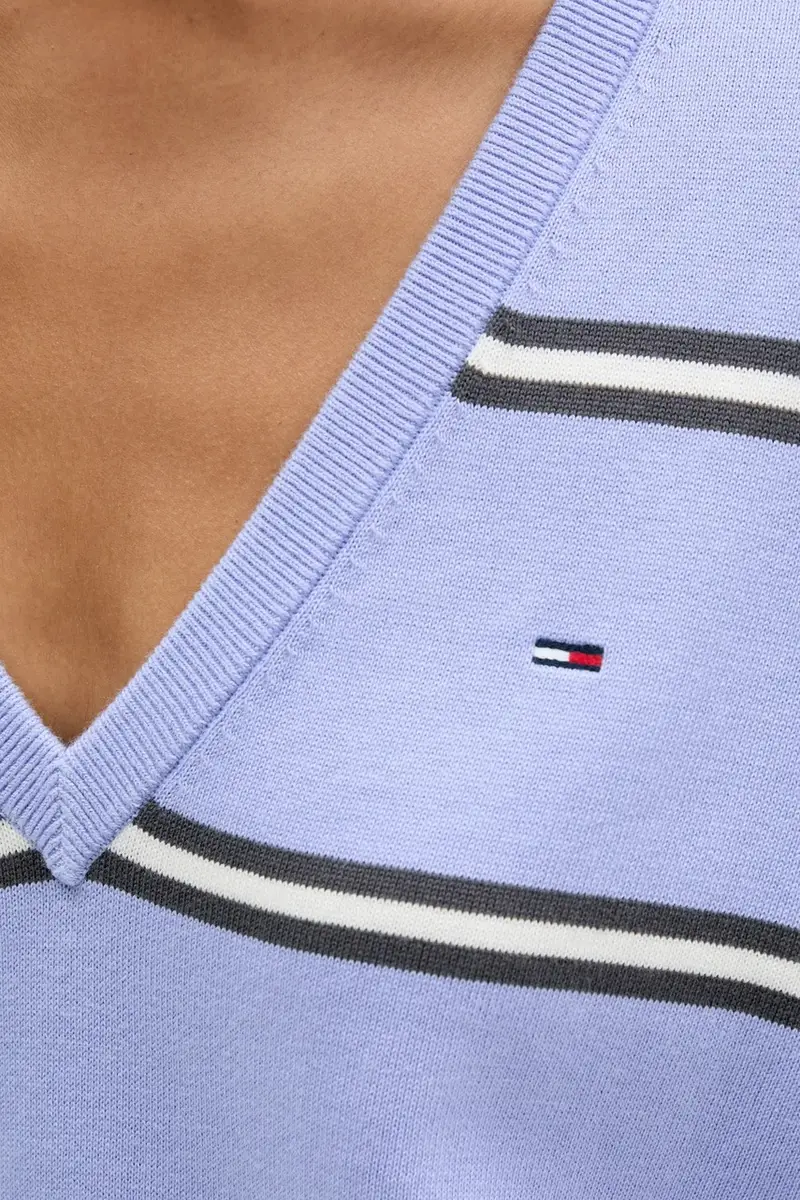 maglione in cotone colore blu DW0DW19888 miniatura 5