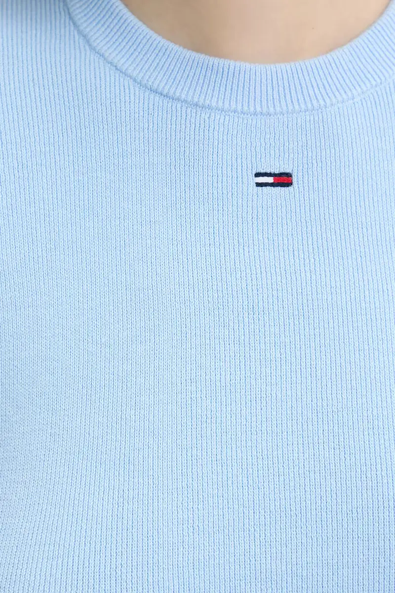 maglione in cotone colore blu navy DW0DW19336 miniatura 5