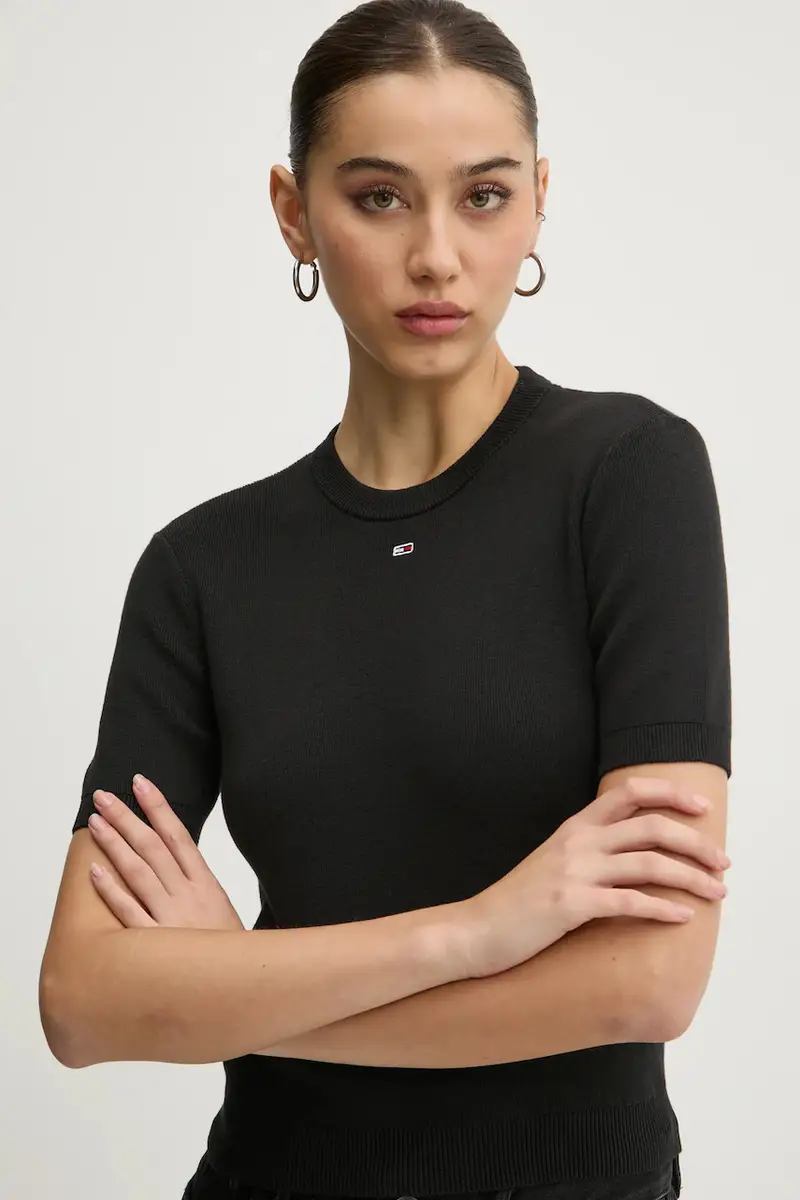 maglione in cotone colore nero DW0DW19336