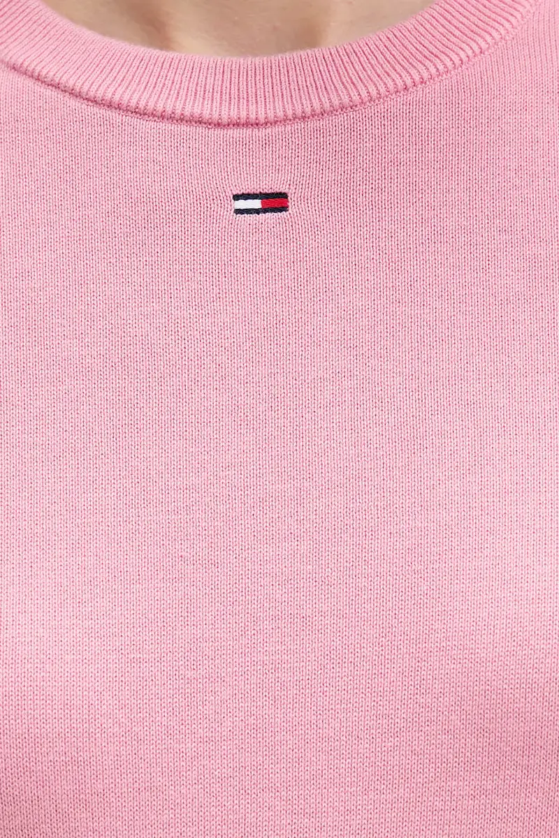 maglione in cotone colore nero DW0DW20159 Rosa miniatura 5