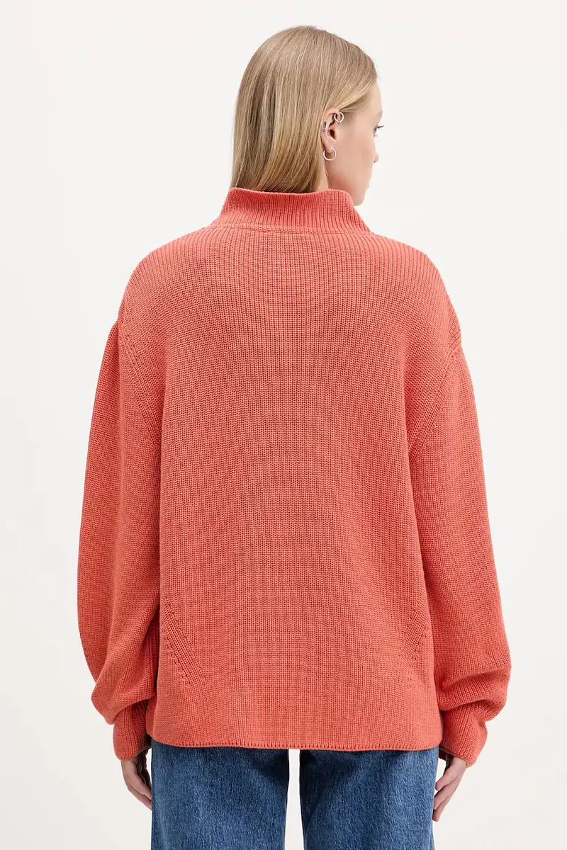 maglione in cotone donna colore arancione DW0DW21676 miniatura 3