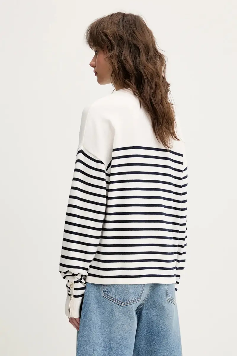 maglione in cotone donna colore beige DW0DW20251 miniatura 3