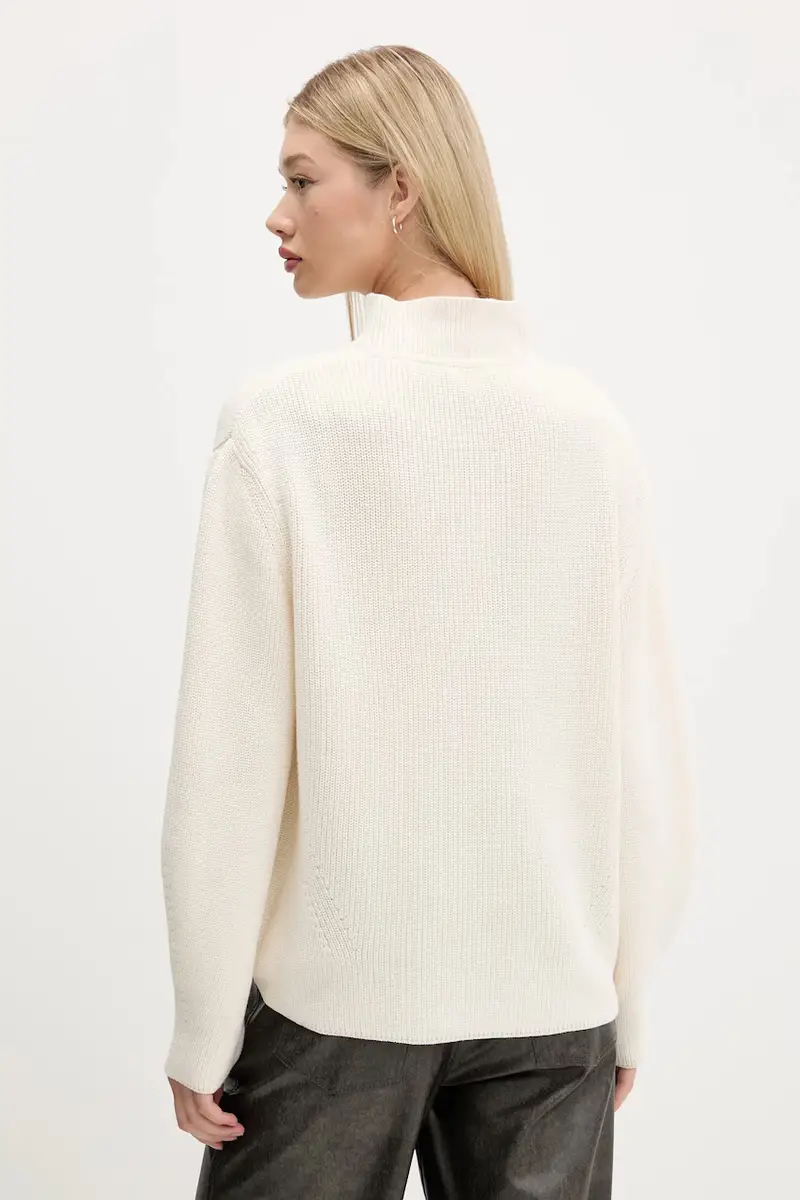 maglione in cotone donna colore beige DW0DW21676 miniatura 3