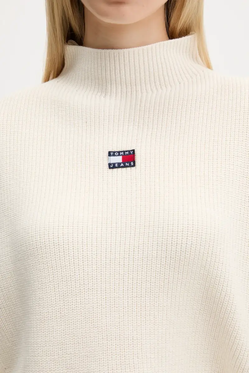 maglione in cotone donna colore beige DW0DW21676 miniatura 5