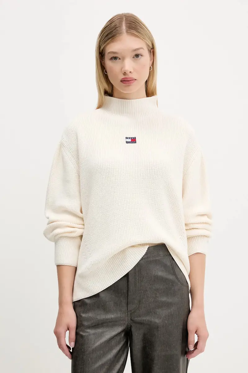 maglione in cotone donna colore beige DW0DW21676