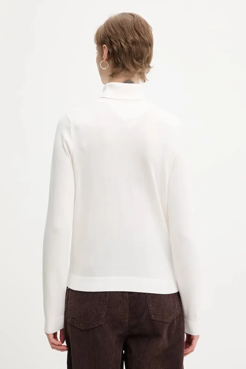 maglione in cotone donna colore bianco DW0DW21672 Beige miniatura 3