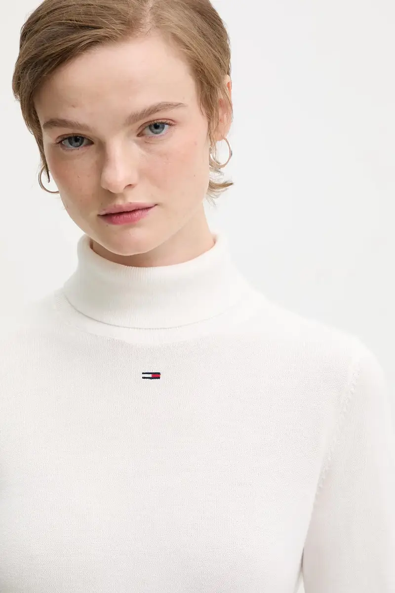 maglione in cotone donna colore bianco DW0DW21672 Beige miniatura 4