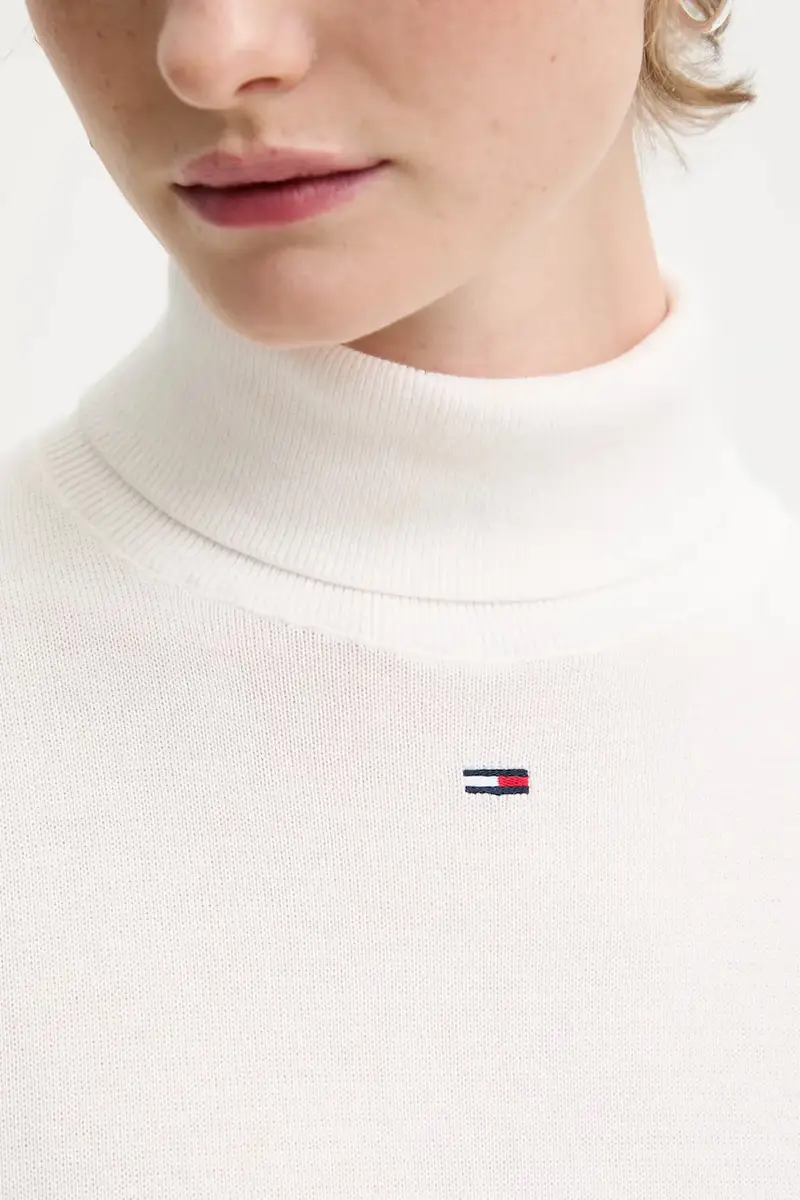 maglione in cotone donna colore bianco DW0DW21672 Beige miniatura 5