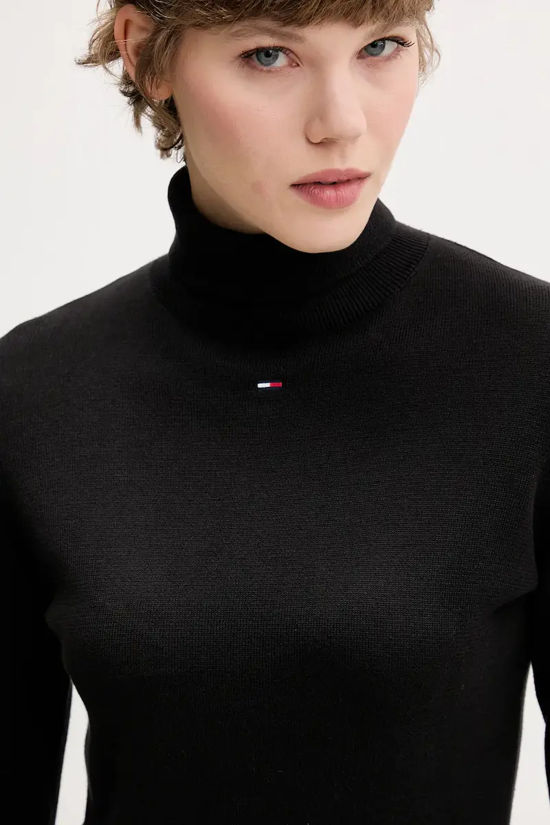 maglione in cotone donna colore nero DW0DW21672 miniatura 4