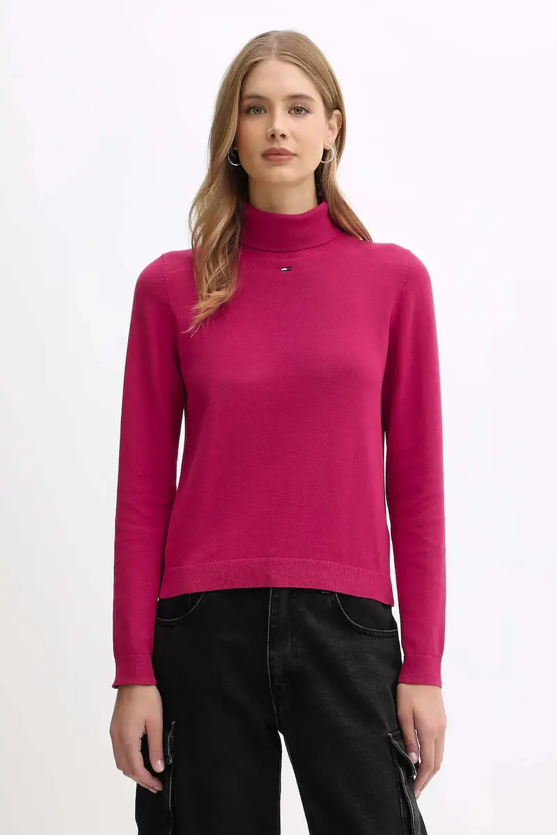maglione in cotone donna colore rosa DW0DW21672