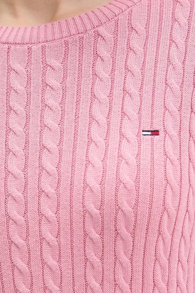 maglione in cotone donna colore rosa DW0DW22165 miniatura 5