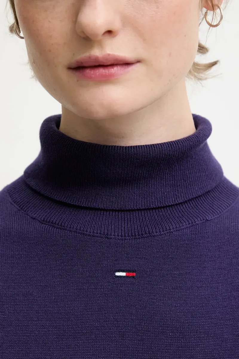 maglione in cotone donna colore violetto DW0DW21672 miniatura 5