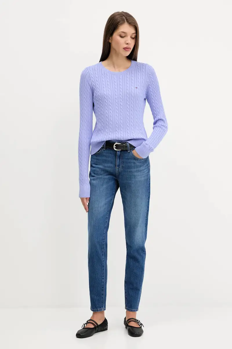 maglione in cotone donna DW0DW22165 Violetto miniatura 2