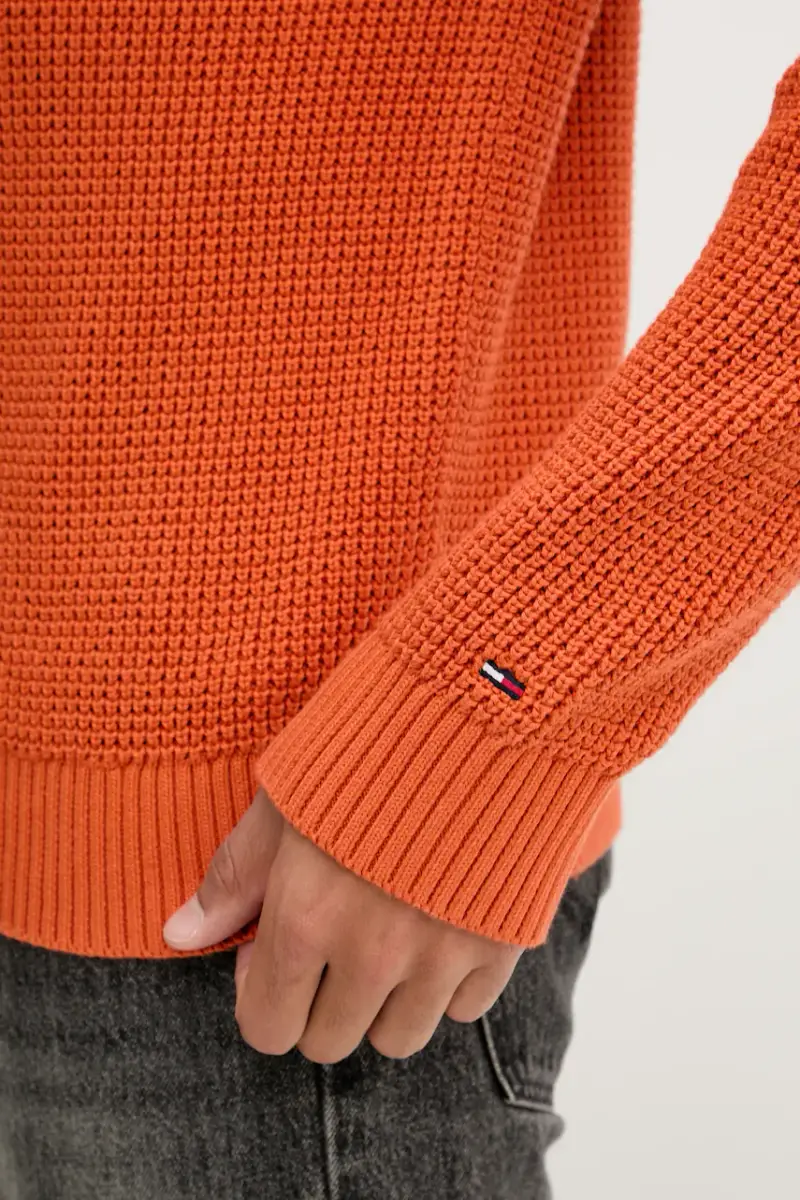 maglione in cotone uomo colore arancione DM0DM22098 miniatura 5