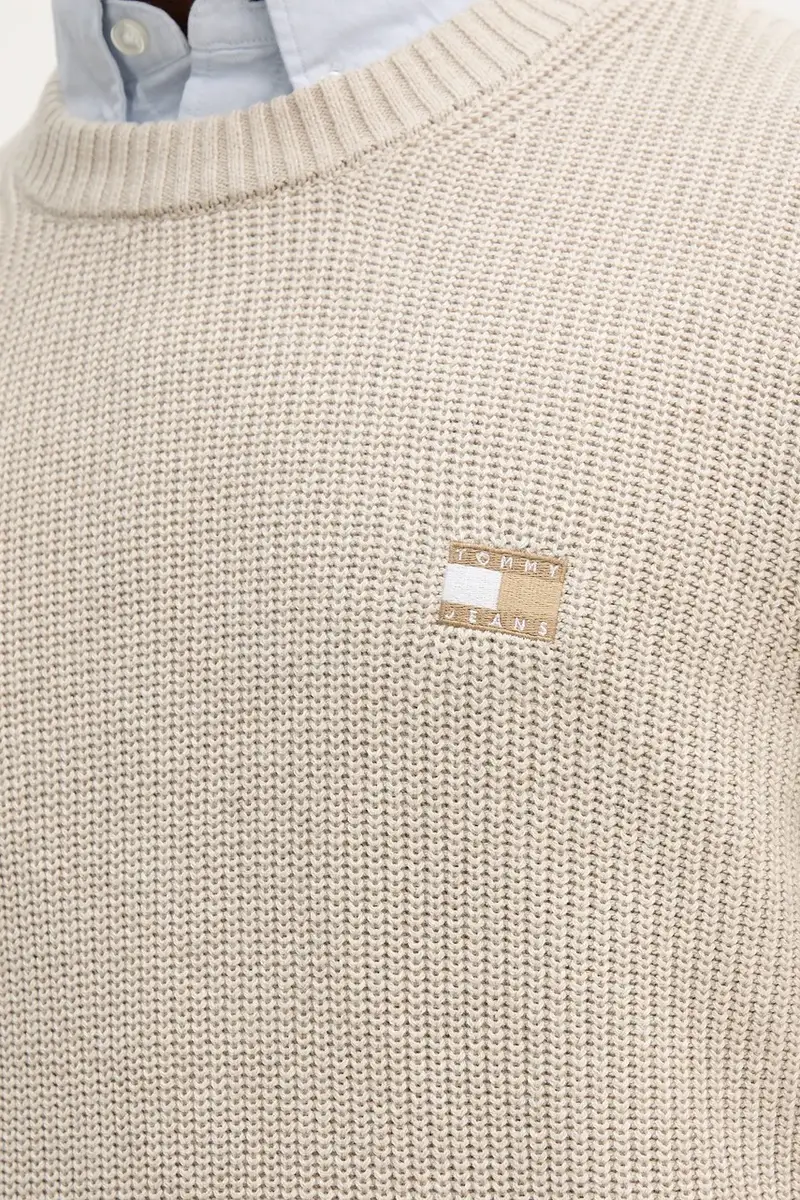 maglione in cotone uomo colore beige DM0DM21652 miniatura 5