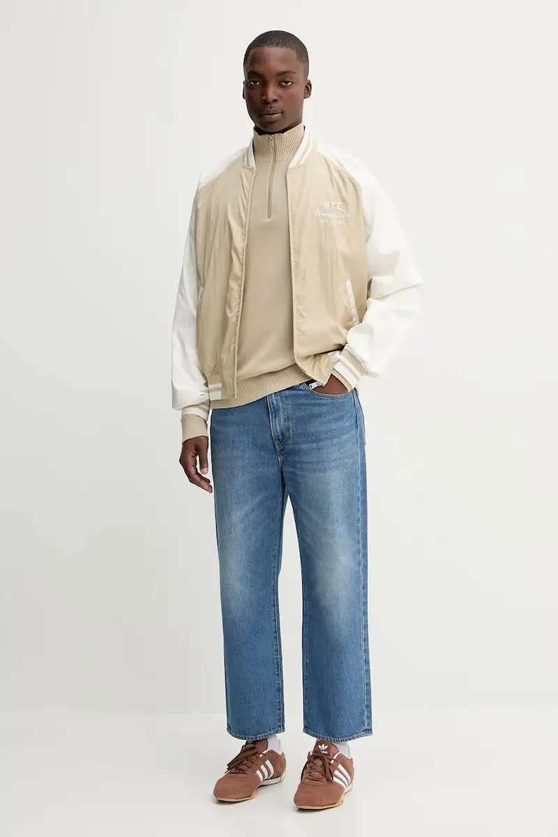 maglione in cotone uomo colore beige DM0DM21654 miniatura 2