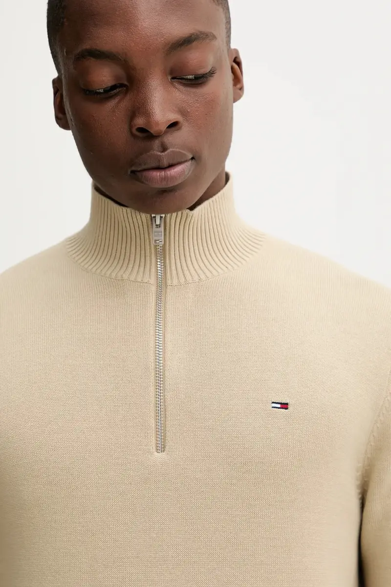 maglione in cotone uomo colore beige DM0DM21654 miniatura 4