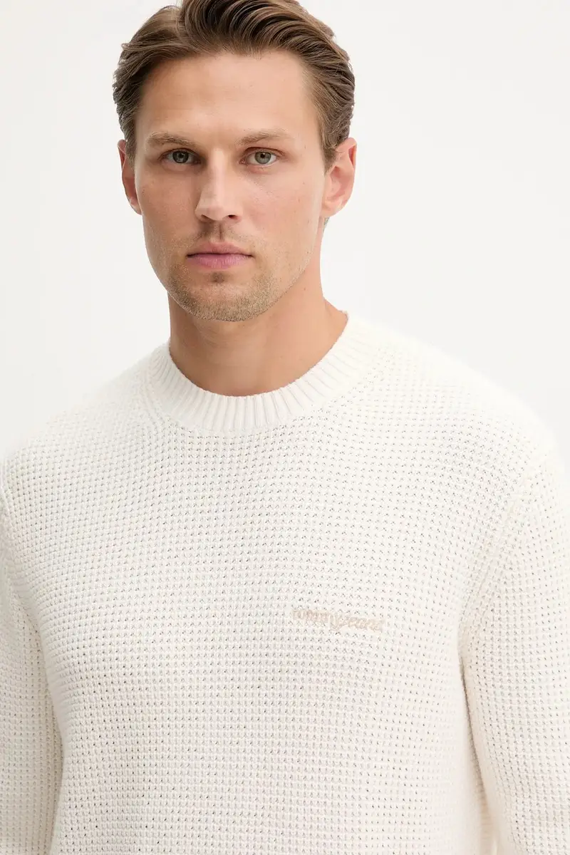 maglione in cotone uomo colore beige DM0DM22098 miniatura 4