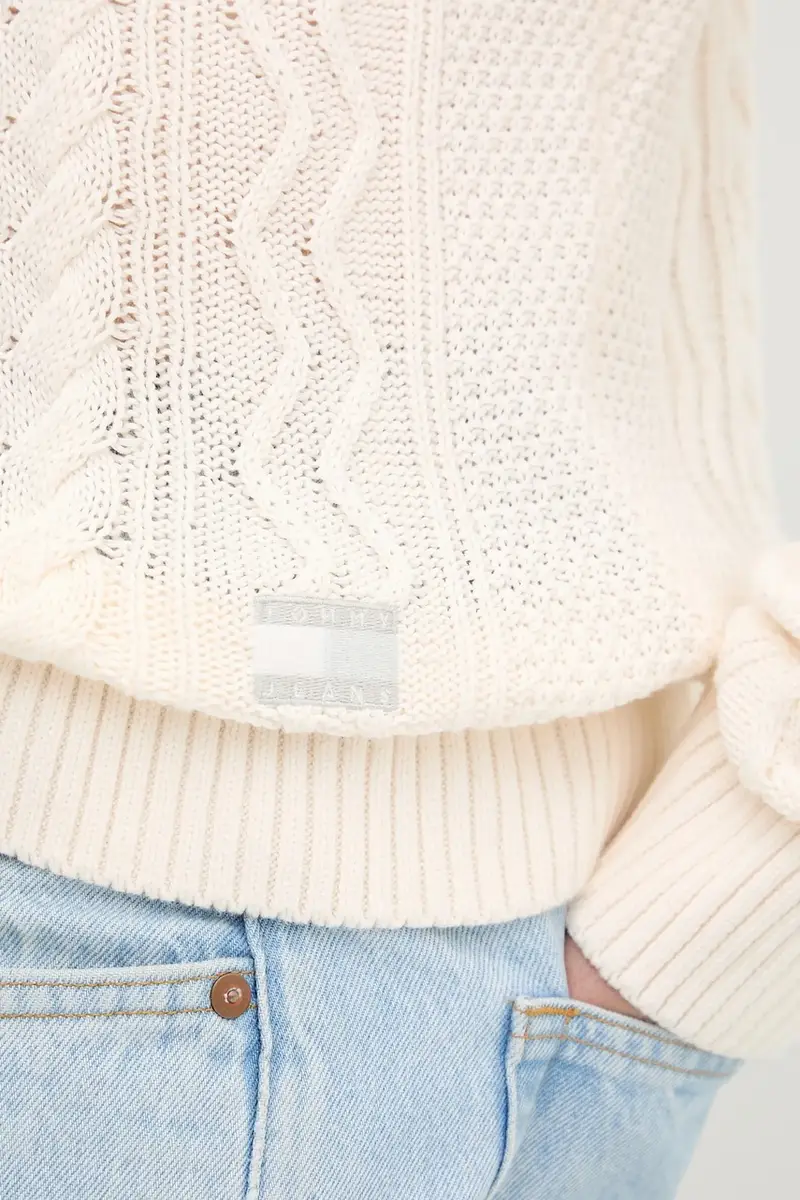 maglione in cotone uomo colore beige DM0DM22101 miniatura 5