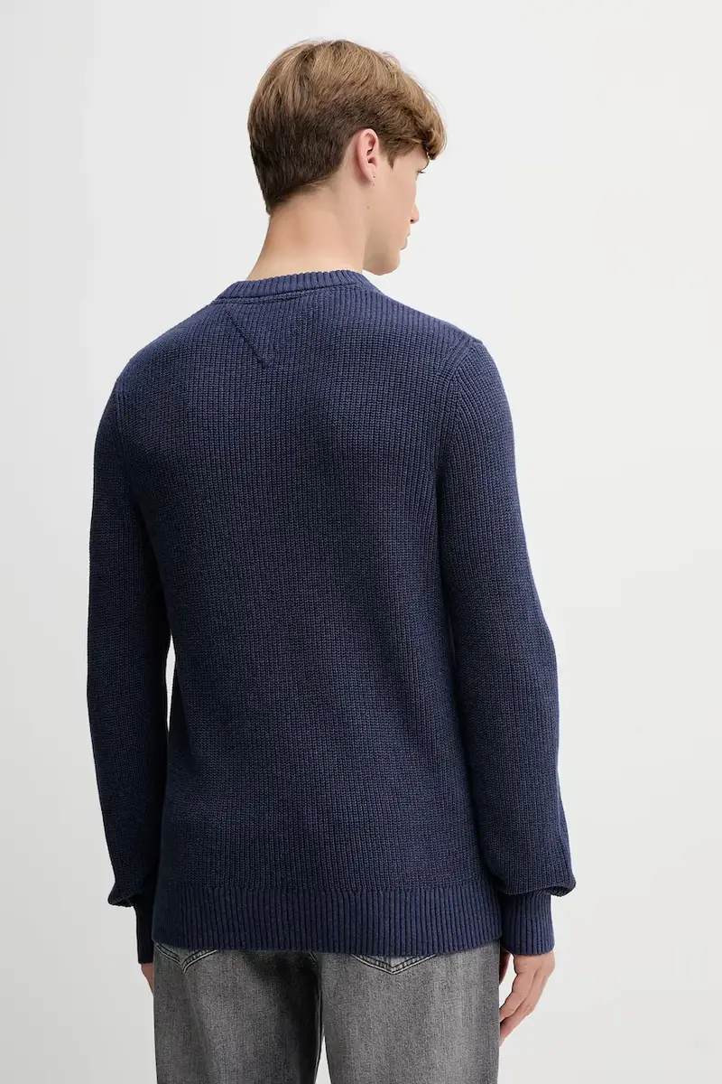 maglione in cotone uomo colore blu navy DM0DM21652 miniatura 3