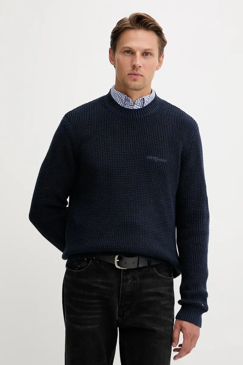 maglione in cotone uomo colore blu navy DM0DM22098