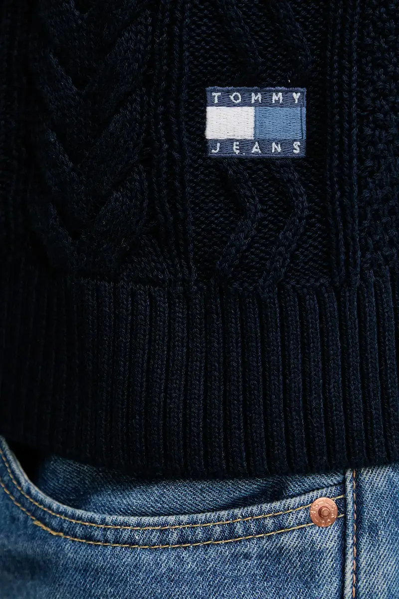 maglione in cotone uomo colore blu navy DM0DM22101 miniatura 5