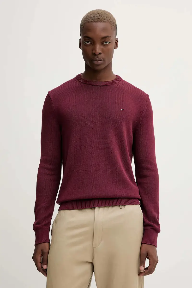 maglione in cotone uomo colore granata DM0DM21787