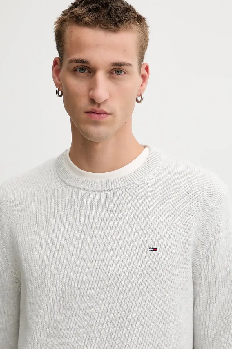 maglione in cotone uomo colore grigio DM0DM21787 miniatura 4