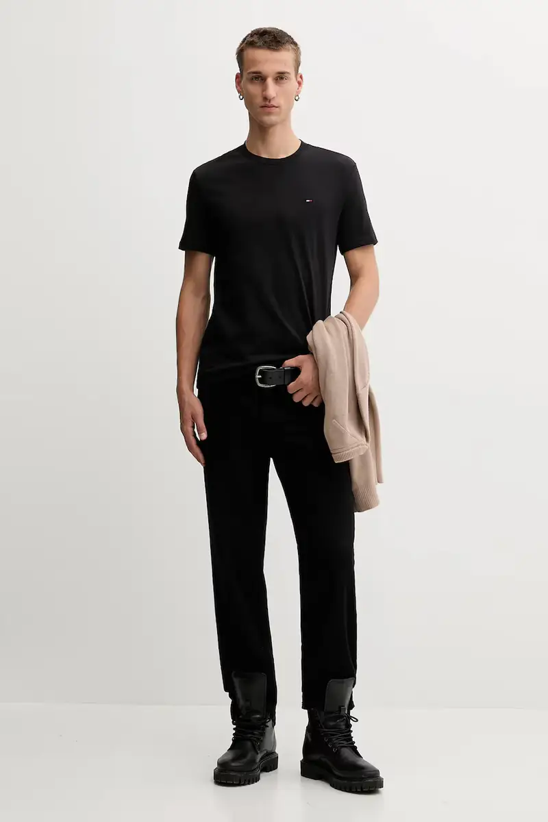 maglione in cotone uomo colore marrone DM0DM21787 miniatura 2