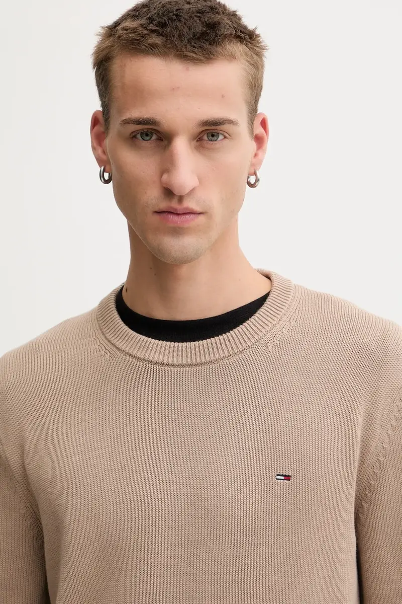 maglione in cotone uomo colore marrone DM0DM21787 miniatura 4