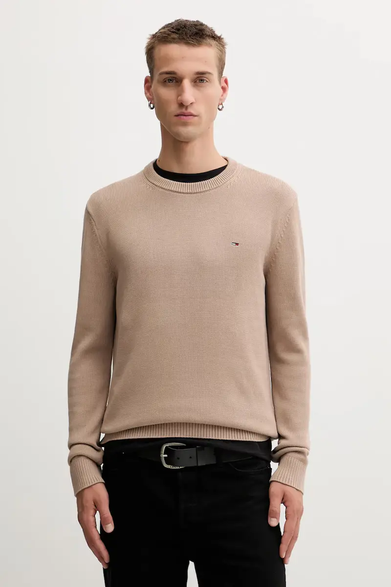 maglione in cotone uomo colore marrone DM0DM21787