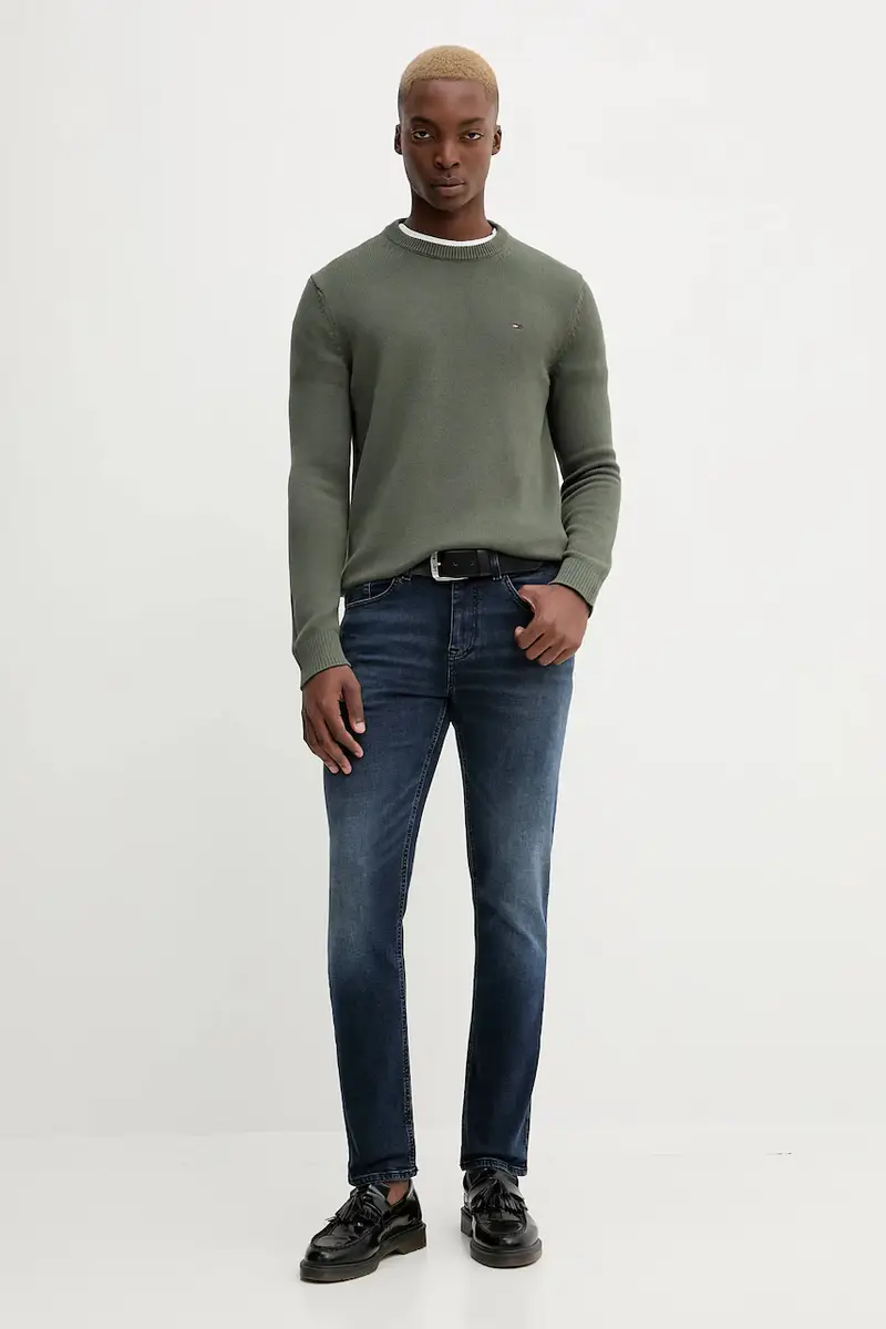 maglione in cotone uomo colore verde DM0DM21787 miniatura 2