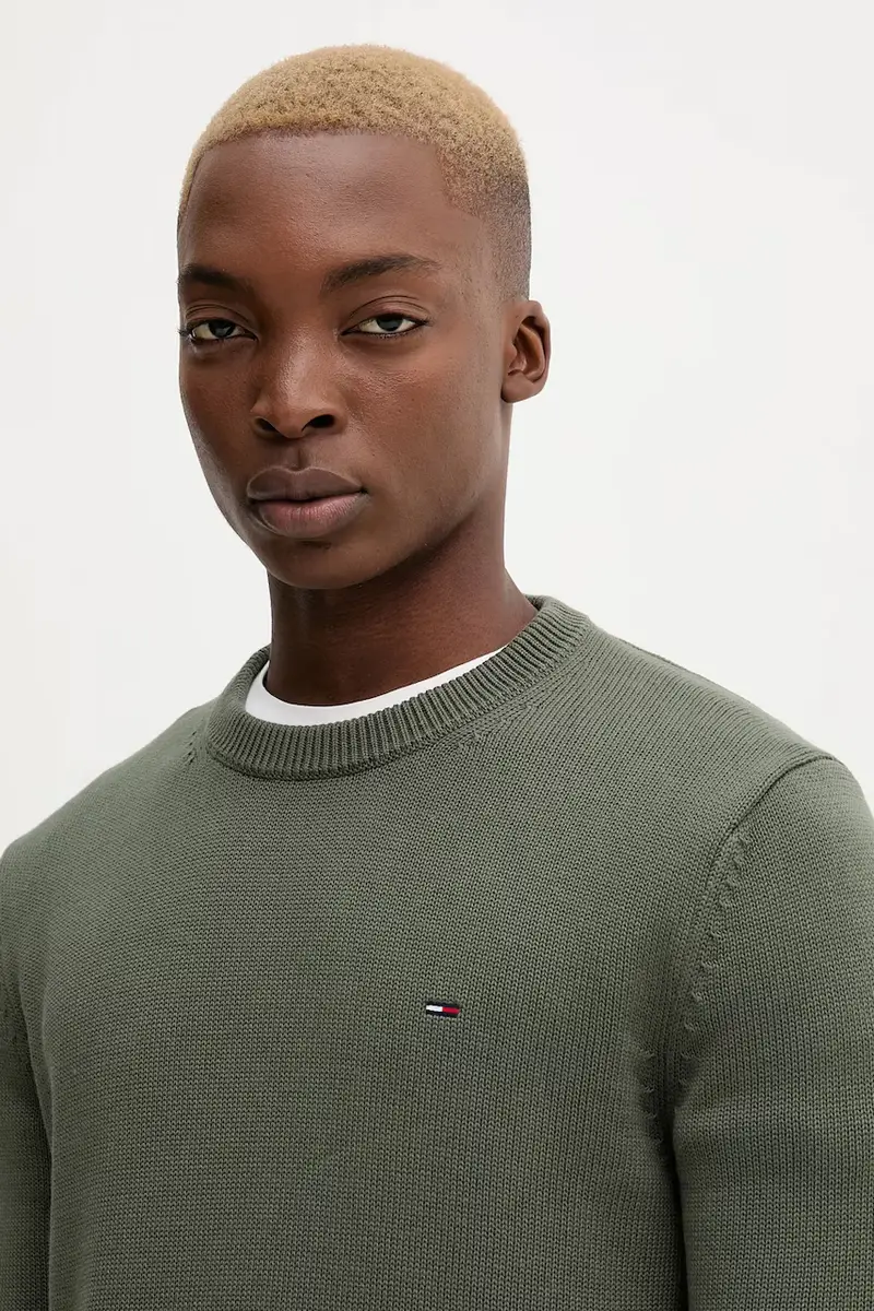 maglione in cotone uomo colore verde DM0DM21787 miniatura 4