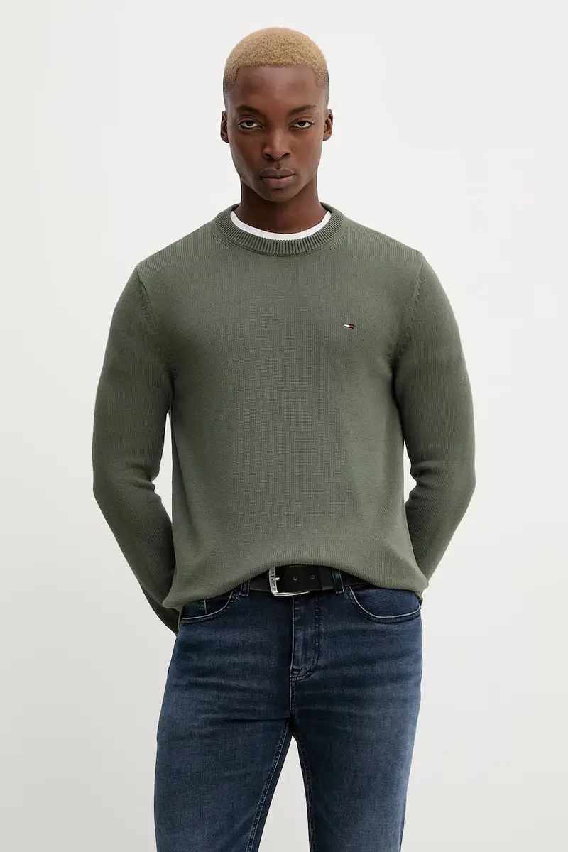 maglione in cotone uomo colore verde DM0DM21787