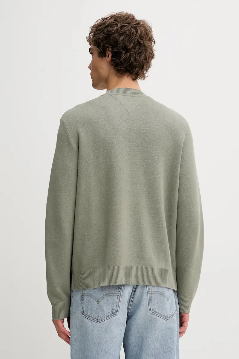 maglione in cotone uomo colore verde DM0DM22253 miniatura 3