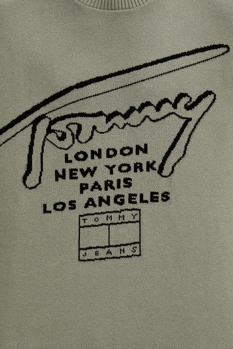 maglione in cotone uomo colore verde DM0DM22253 miniatura 5