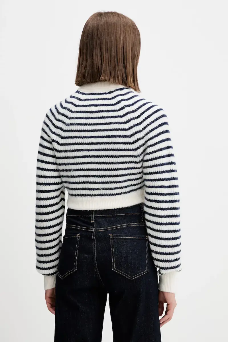 maglione in misto lana donna colore bianco DW0DW21677 miniatura 3