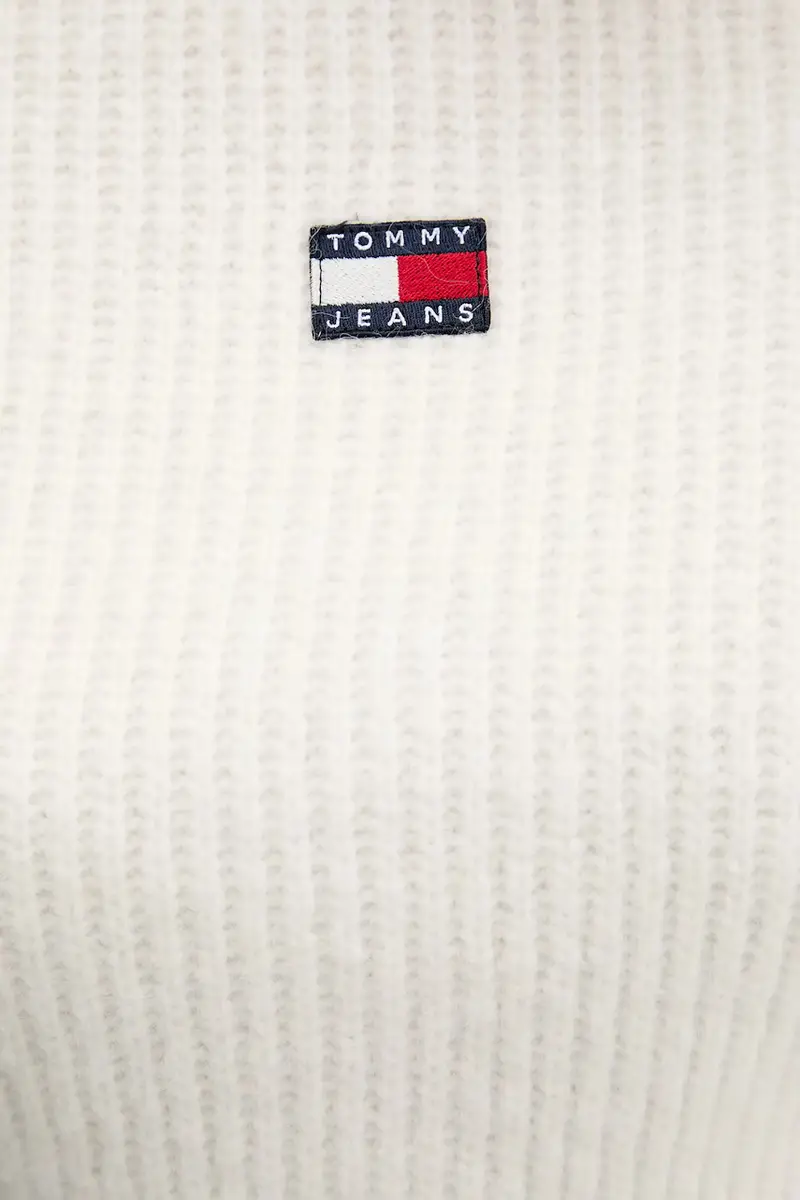 maglione in misto lana donna colore bianco DW0DW21677 Beige miniatura 5