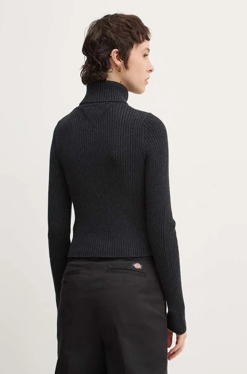 maglione in misto lana donna colore grigio DW0DW18678 miniatura 3