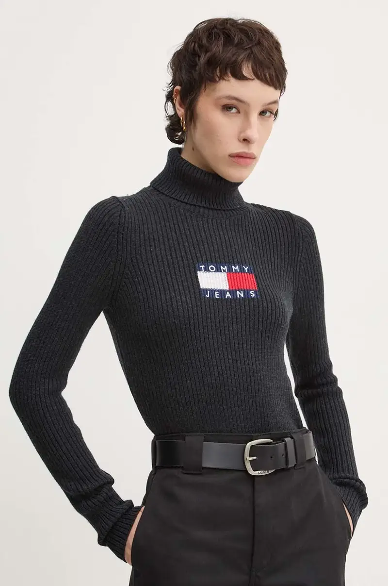 maglione in misto lana donna colore grigio DW0DW18678