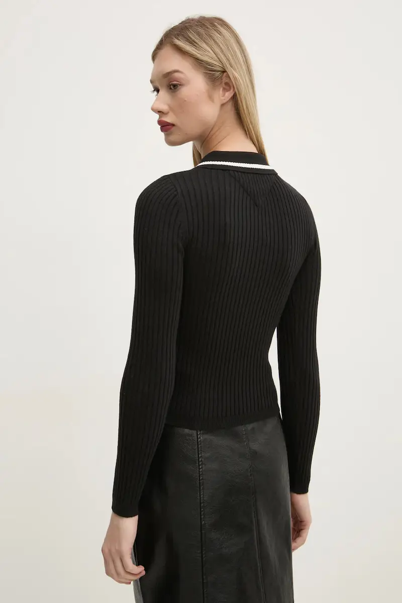 maglione in misto lana donna colore nero DW0DW19887 miniatura 3